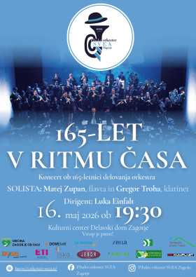 Koncert ob  165. obletnici PIHALNEGA ORKESTRA SVEA